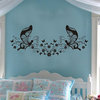 Butterfly Wall Decals DIY Two Butterfly Large Floral Family Kids Wall Decals