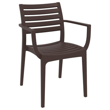 Compamia Artemis Outdoor Dining Armchairs - Set of 2, Brown