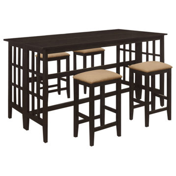 Avella 5-piece Rectangular Counter Height Dining Set Counter Height Table