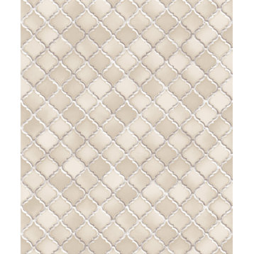 Faux Textured Wallpaper Featuring Tile Pattern, Nf232082