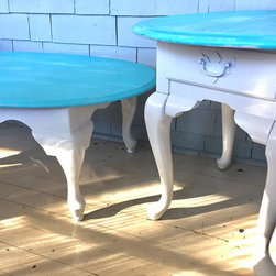 Distressed Coffee Table w/ Matching End Tables - Products