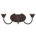 Sea Gull Lighting - Sea Gull Lighting 44807-710 Holman - 3 Light Wall Bath Sconce - The Holman collection by Sea Gull Lighting bringsHolman 3 Light Wall  Bronze Satin Etched UL: Suitable for damp locations Energy Star Qualified: n/a ADA Certified: n/a  *Number of Lights: 3-*Wattage:60w Incandescent bulb(s) *Bulb Included:No *Bulb Type:A19 Medium Base *Finish Type:Bronze