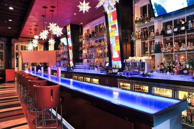 Inspiration for a home bar remodel in Calgary