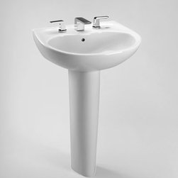 Toto Supreme Pedestal Lavatory with SanaGloss LPT241G - Bathroom Sinks