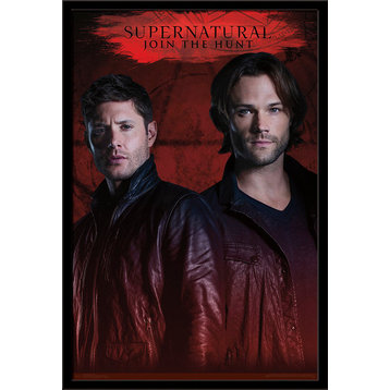 Supernatural Red Poster, Black Framed Version