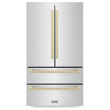 ZLINE Refrigerator With Ice Maker, Stainless RFMZ-36-FCB
