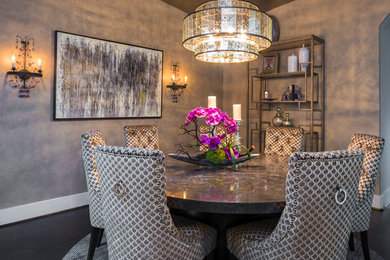 Dining room - transitional dining room idea in Houston