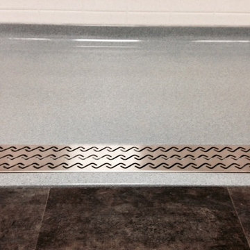 Bestbath commercial shower pan trench drain walk in shower