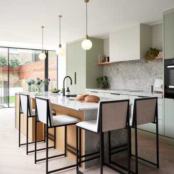 Seamless Design with Fluted and Veneer Textures