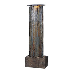 Waterwall Slate Floor Fountain - Indoor Fountains