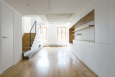 This is an example of a modern staircase in Paris.