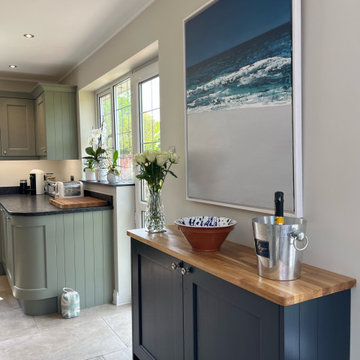 Traditional Green Shaker Kitchen