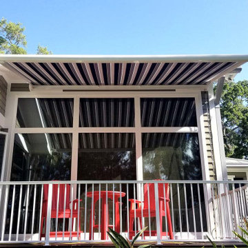 Residential Manual or Motorized Retractable Fabric Awnings