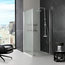 Crystal Two-Door Corner Shower Enclosure, 70 cm