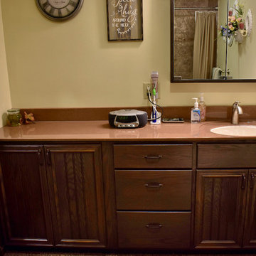 Warm Full Bathroom Update