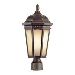 Trans Globe Lighting - Trans Globe Lighting 40152 BK Outdoor Post Light Villa - Post Lights