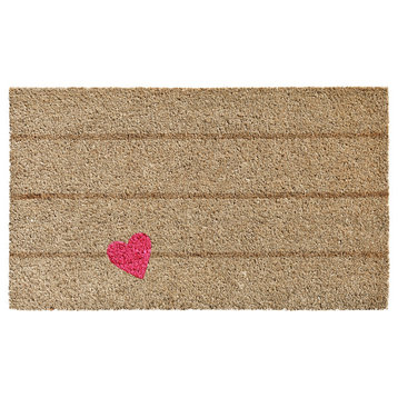 Pink Heart Doormat