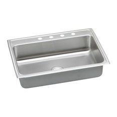 Elkay, Kitchen Sink With 4 Holes, 22"x31"x4"