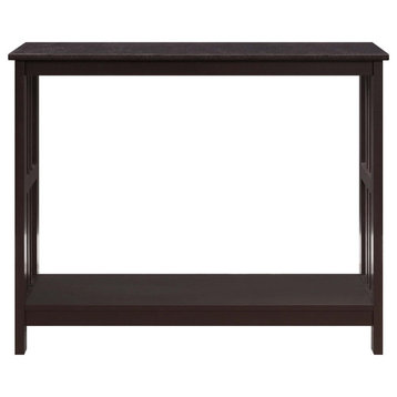 Mission Console Table With Shelf