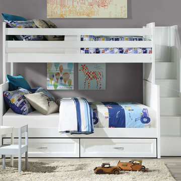 Jordan Twin Over Full Bunk Bed with Stairs