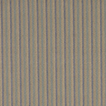 Beige And Blue Striped Heavy Duty Crypton Fabric By The Yard