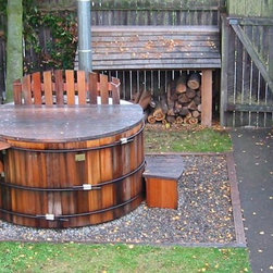 Wood-Fired Hot Tubs on Grade - Hot Tubs