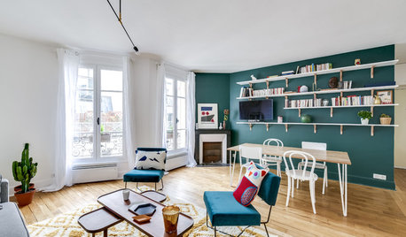 Paris Houzz Tour: Before and After Freshening a Flat with Colour