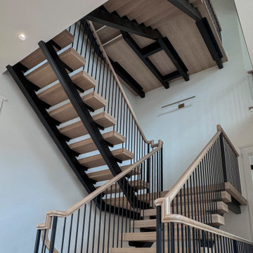 Project #122 | Freestanding Steel & Wood Staircase