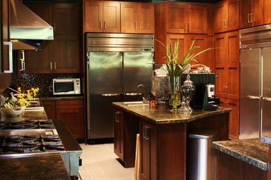 Inspiration for a contemporary kitchen remodel in Grand Rapids