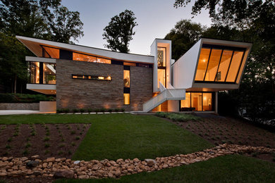Example of a trendy exterior home design in Atlanta