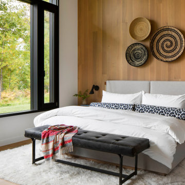 Modern Northwoods Residence Guest Bedroom