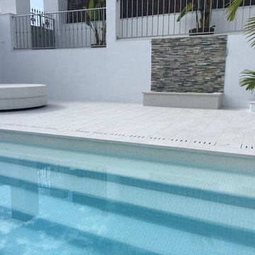 New pool and chill out area
