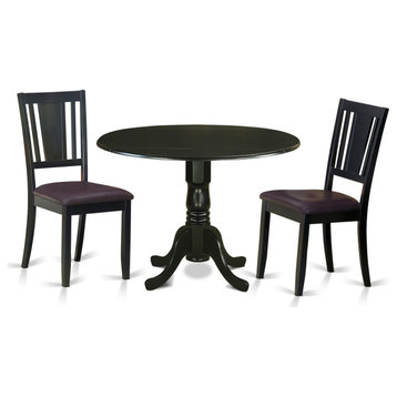 3 Pc Kitchen Table Set For 2-Dinette Table And 2 Kitchen Chairs
