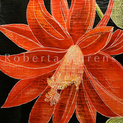 Roberta Ahrens Cracked Linen Botanical Paintings - Products
