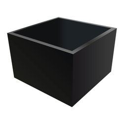 Cortek Modern Planter 01-60 Matte Black - Outdoor Pots And Planters