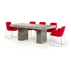 Modrest Saber Modern Concrete Dining Table - Dining Tables