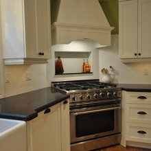 shelf in wall over stove
