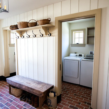 Brick Powder Rooms, Bath Rooms and Brick Showers