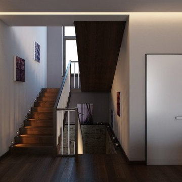 Modern House Design Rendering.