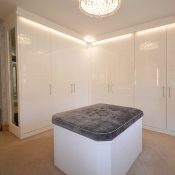 Langley Interiors Case Study: Stylish Dressing Room in Pure White