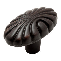 Cosmas - Cosmas 9901ORB Oil Rubbed Bronze Oval Cabinet Oblong Knob, Set of 5 - Cabinet And Drawer Knobs