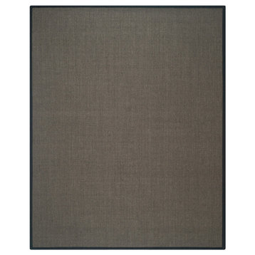 Safavieh Natural Fiber Collection NF441 Rug, Charcoal/Charcoal, 11' X 15'