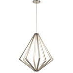 Elan Lighting - Elan Lighting 84089 Everest - 35.5" 8 LED Chandelier - No. of Rods: 4  Assembly RequirEverest 35.5" 8 LED  Satin Nickel Etched  *UL Approved: YES Energy Star Qualified: n/a ADA Certified: n/a  *Number of Lights: Lamp: 8-*Wattage: Integrated LED bulb(s) *Bulb Included:Yes *Bulb Type:Integrated LED *Finish Type:Satin Nickel