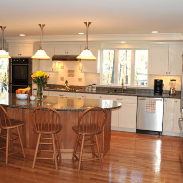 Kitchen view toward backyard