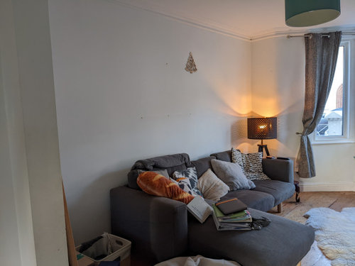 Dark blue lounge | Houzz UK
