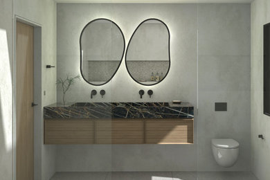 Example of a trendy home design design in San Francisco
