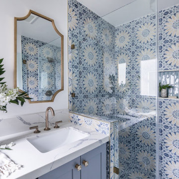 Spanish Blue Bathroom
