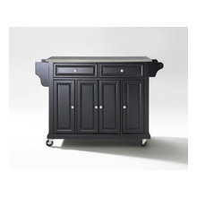 Stainless Steel Island in Black $345.21