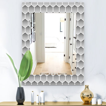 Designart Scandinavian 2 Modern Frameless Wall Mirror, 24x32