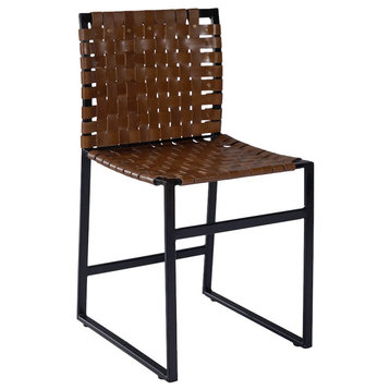 Butler Urban Chair, Brown Leather